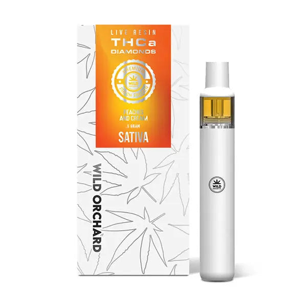 Peaches & Cream Diamonds Live Resin Disposable | 500mg CannaBiomeHempCo