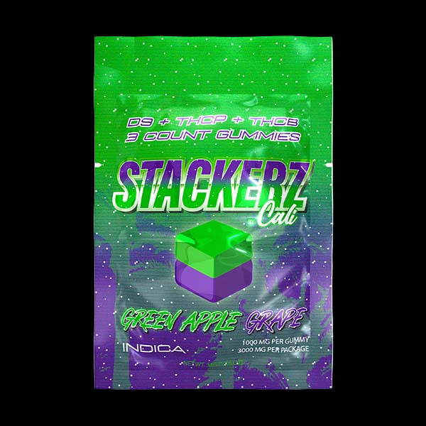 Green Apple Grape Stackerz Gummies | (3ct) 3000mg CannaBiomeHempCo