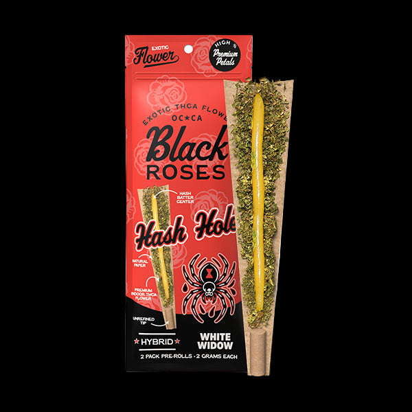 White Widow Hash Hole Pre-Rolls | (2ct) 4g CannaBiomeHempCo