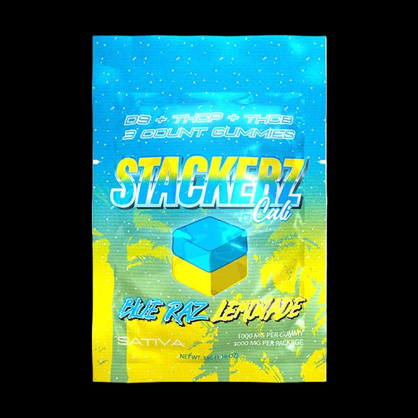 Blue Raz Lemonade Stackerz Gummies | (3ct) 3000mg CannaBiomeHempCo